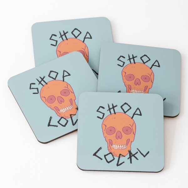 Item preview, Shop Local Skull with Bicycle Wheel Eyes 2 designed and sold by halistull.