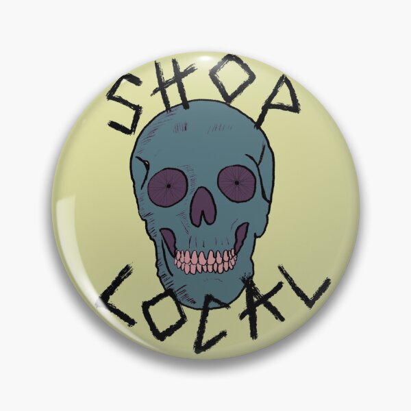 Item preview, Shop Local Skull with Bicycle Wheel Eyes designed and sold by halistull.