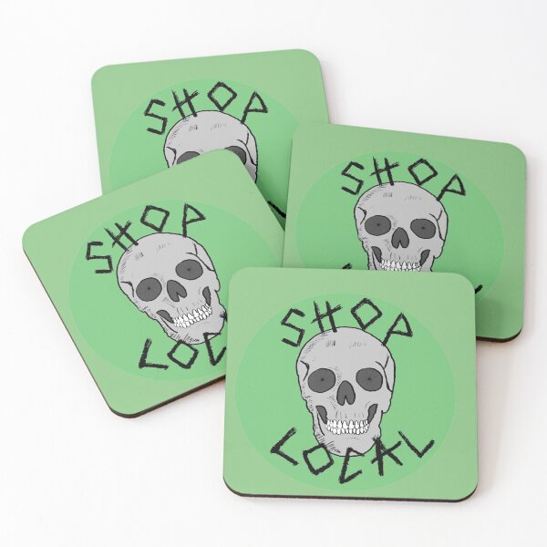 Item preview, Shop Local Skull with Bicycle Wheel Eyes 3 designed and sold by halistull.