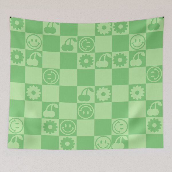 Item preview, HAPPY CHECKERS - green designed and sold by Julia Santos.