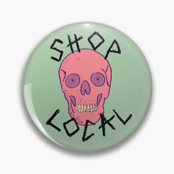 Item preview, Shop Local Skull with Bicycle Wheel Eyes 5 designed and sold by halistull.