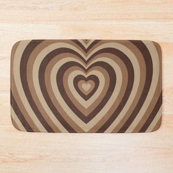 Item preview, Monotone Mocha Hearts designed and sold by LoneCrow.