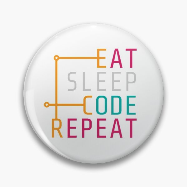 Item preview, Eat Sleep Code Repeat Slogan designed and sold by devtshirts.