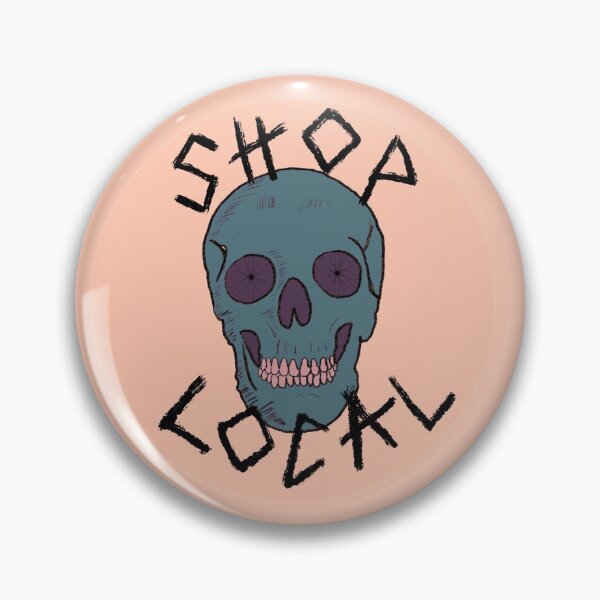 Item preview, Shop Local Skull with Bicycle Wheel Eyes 7 designed and sold by halistull.