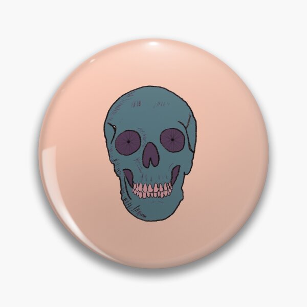 Item preview, Skull with Bicycle Wheel Eyes Blue designed and sold by halistull.
