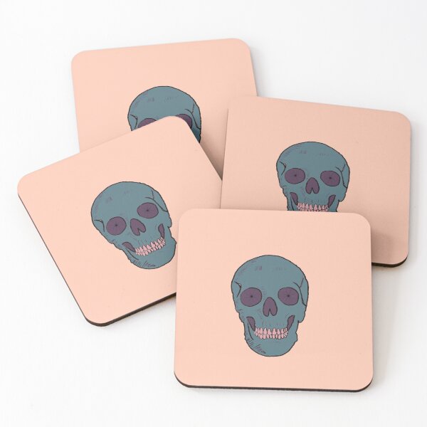 Item preview, Skull with Bicycle Wheel Eyes Blue designed and sold by halistull.