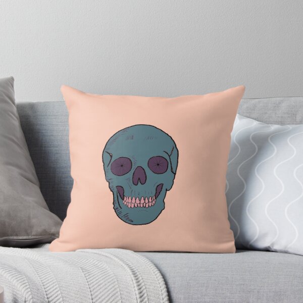 Item preview, Skull with Bicycle Wheel Eyes Blue designed and sold by halistull.