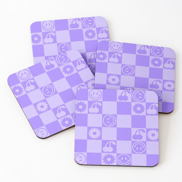 Item preview, HAPPY CHECKERS - lavender designed and sold by Julia Santos.
