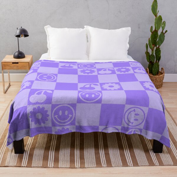 Item preview, HAPPY CHECKERS - lavender designed and sold by Julia Santos.
