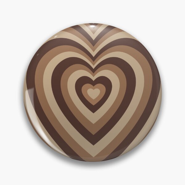 Item preview, Monotone Mocha Hearts designed and sold by LoneCrow.