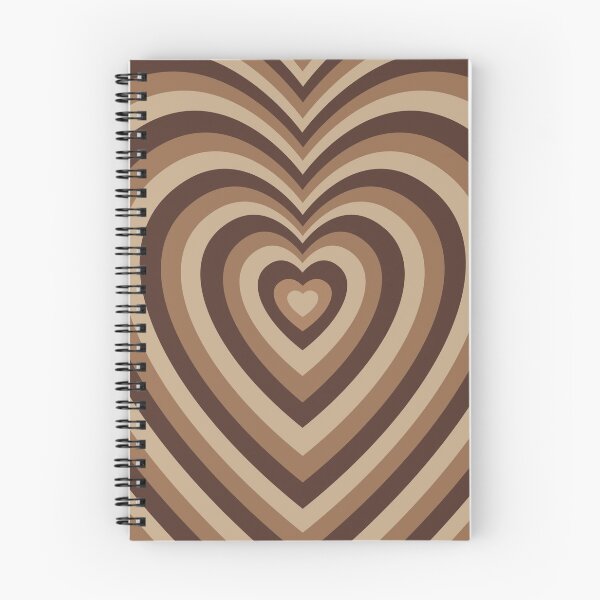 Item preview, Monotone Mocha Hearts designed and sold by LoneCrow.