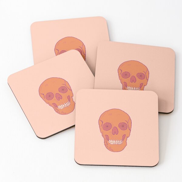 Item preview, Skull with Bicycle Wheel Eyes Orange designed and sold by halistull.