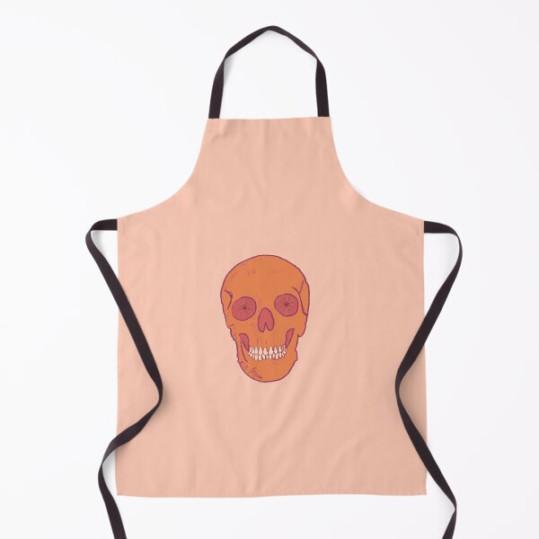 Item preview, Skull with Bicycle Wheel Eyes Orange designed and sold by halistull.