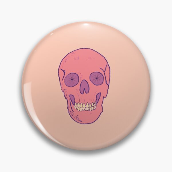 Item preview, Skull with Bicycle Wheel Eyes Pink designed and sold by halistull.