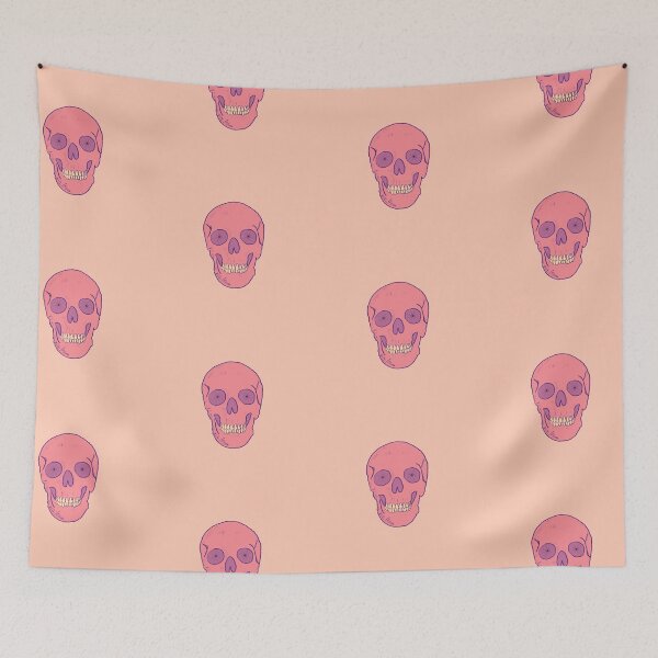 Item preview, Skull with Bicycle Wheel Eyes Pink designed and sold by halistull.