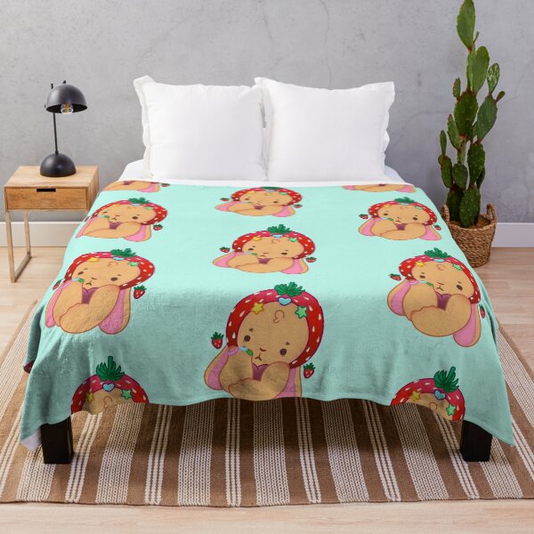 Item preview, colorful strawberry bunny designed and sold by 123fishey.