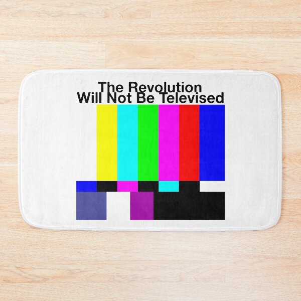 Item preview, The Revolution Will Not Be Televised TV Rainbow Signal Pattern designed and sold by blueversion.