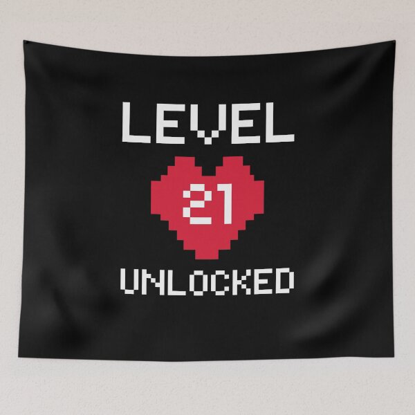 Item preview, Level 21 Unlocked - Gamer 21 th Birthday - Video Game lovers designed and sold by aimanart.