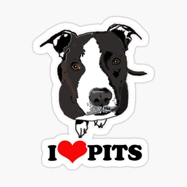 Item preview, I Love Pit Bulls designed and sold by Art by Jess.