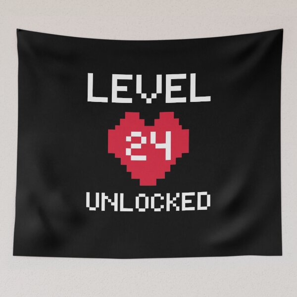 Item preview, Level 24 Unlocked - Gamer 24th Birthday - Video Game lovers designed and sold by aimanart.