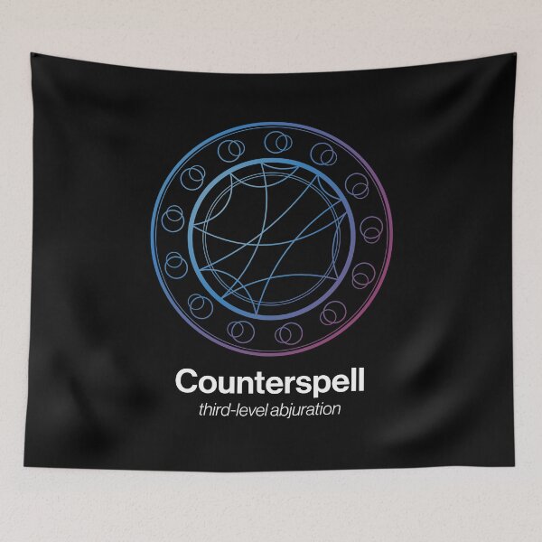 Item preview, Counterspell Spell Symbol designed and sold by Unspelled.