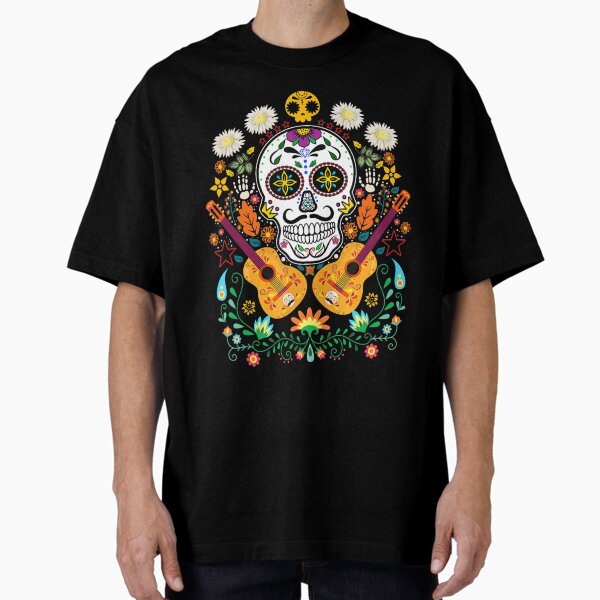 Item preview, Flower Guitar Skull Day Of The Dead  S Mariachi designed and sold by SamayaCansino.