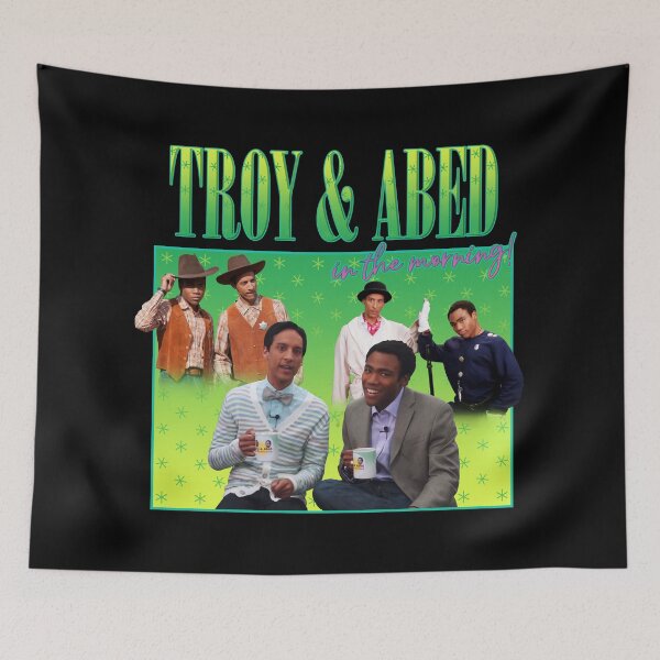 Item preview, troy & abed in the morning! homage  designed and sold by PigSucculent.