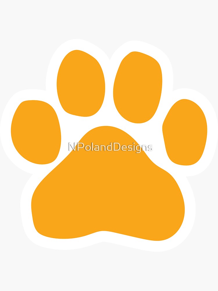 Colorful Paw Prints Pink Vinyl - 2141