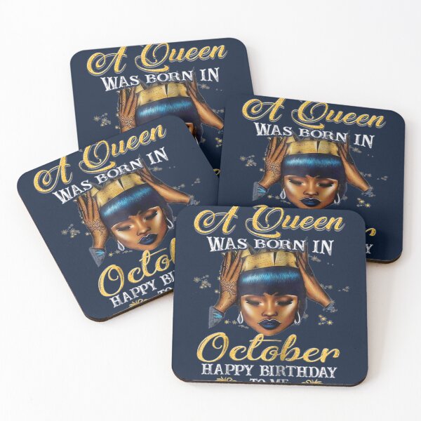Item preview, A Queen Was Born In October Happy Birthday To Me designed and sold by Simakai.