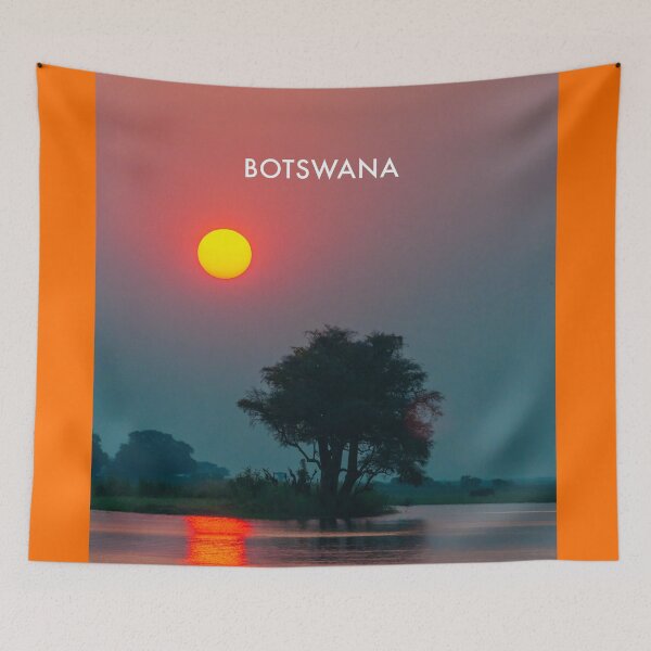 Item preview, Botswana Modern Travel Poster designed and sold by travelwitheric.