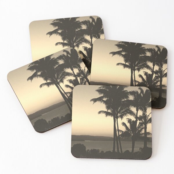 Item preview, Palm Trees at Sunset in Sepia designed and sold by Kathie Nichols.