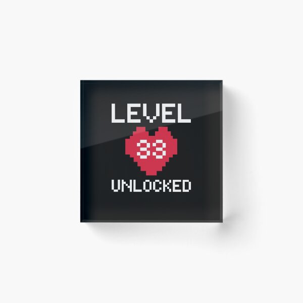 Item preview, Level 33 Unlocked - Gamer 33th Birthday - Video Game lovers designed and sold by aimanart.