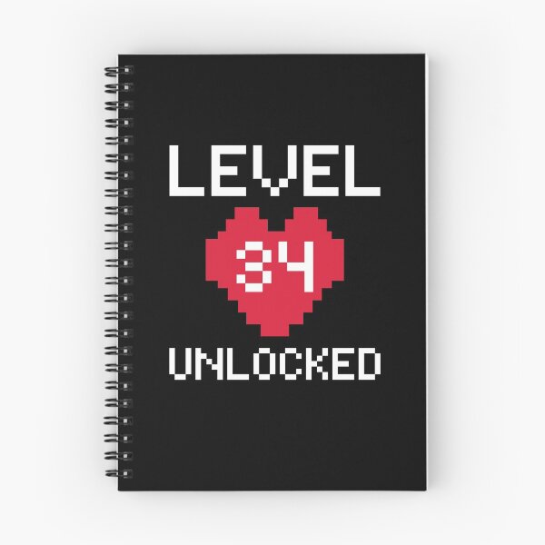 Item preview, Level 34 Unlocked - Gamer 34th Birthday - Video Game lovers designed and sold by aimanart.