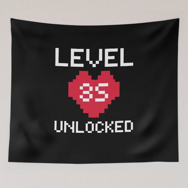 Item preview, Level 35 Unlocked - Gamer 35th Birthday - Video Game lovers designed and sold by aimanart.