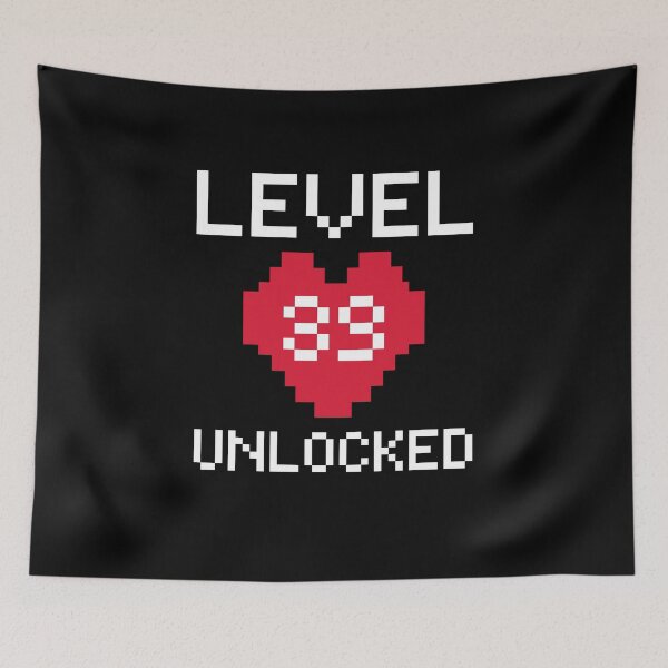 Item preview, Level 39 Unlocked - Gamer 39th Birthday - Video Game lovers designed and sold by aimanart.