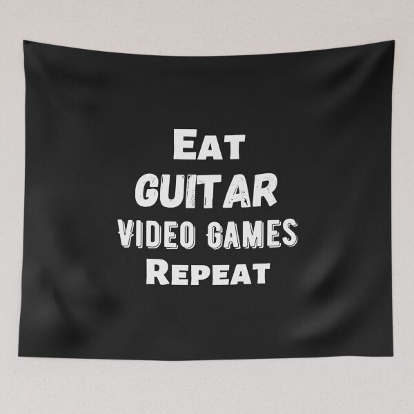 Item preview, Eat Guitar Video Games Repeat designed and sold by guitarkel.