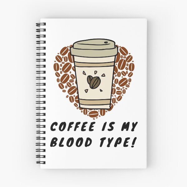 Item preview, Coffee is my Blood Type (Hot and White) designed and sold by Heather  Hope.
