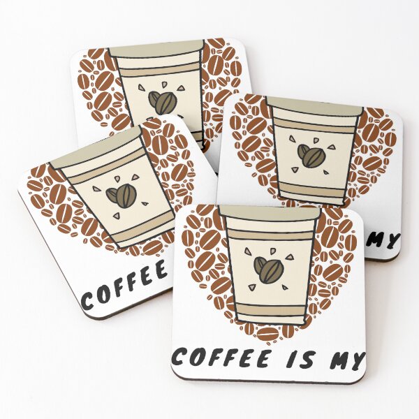 Item preview, Coffee is my Blood Type (Hot and White) designed and sold by Heather  Hope.
