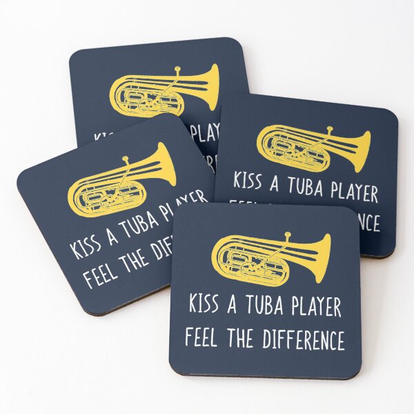Item preview, Funny Tuba Shirt Kiss A Tuba Marching Band Player designed and sold by Simakai.