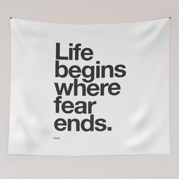 Item preview, Life Begins Where Fear Ends. designed and sold by TheLoveShop.