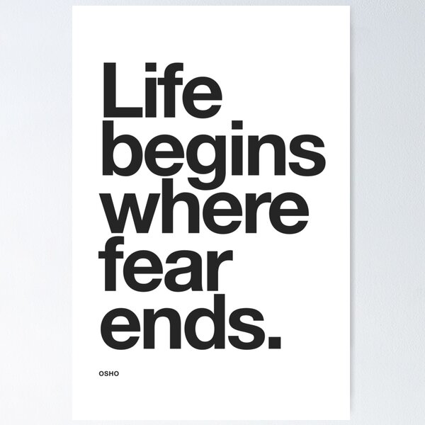 Item preview, Life Begins Where Fear Ends. designed and sold by TheLoveShop.