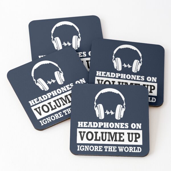 Item preview, Headphones on Volume up ignore the World designed and sold by Simakai.