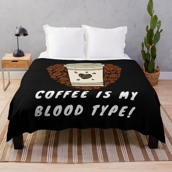 Item preview, Coffee is my Blood Type (Hot and Black) designed and sold by Heather Hope.