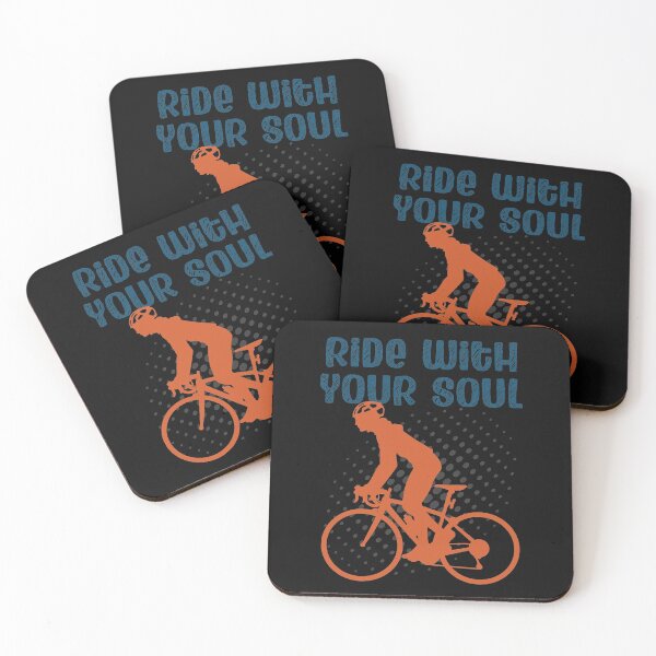 Item preview, Ride With Your Soul | Cycle Racing | Cycling Quotes designed and sold by DrawingBoard.