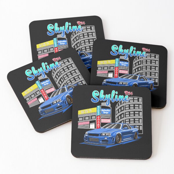 Item preview, Skyline Blue R34 designed and sold by Ryzdesain.