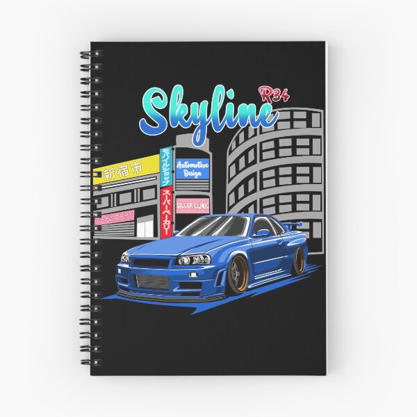 Item preview, Skyline Blue R34 designed and sold by Ryzdesain.