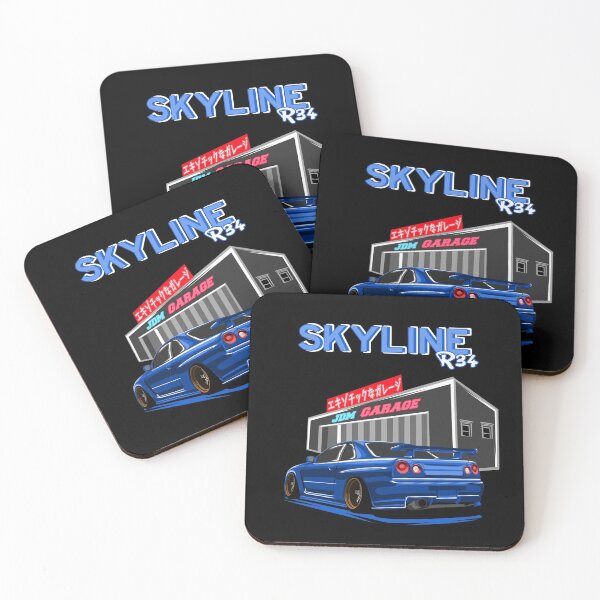 Item preview, Skyline GTR R34 Blue designed and sold by Ryzdesain.