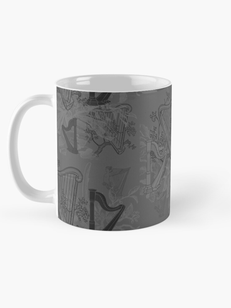 Thumbnail 5 of 6, Coffee Mug, greyHarp Pattern designed and sold by Ric1926.