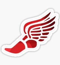 Red Ombre Track Shoe Sticker