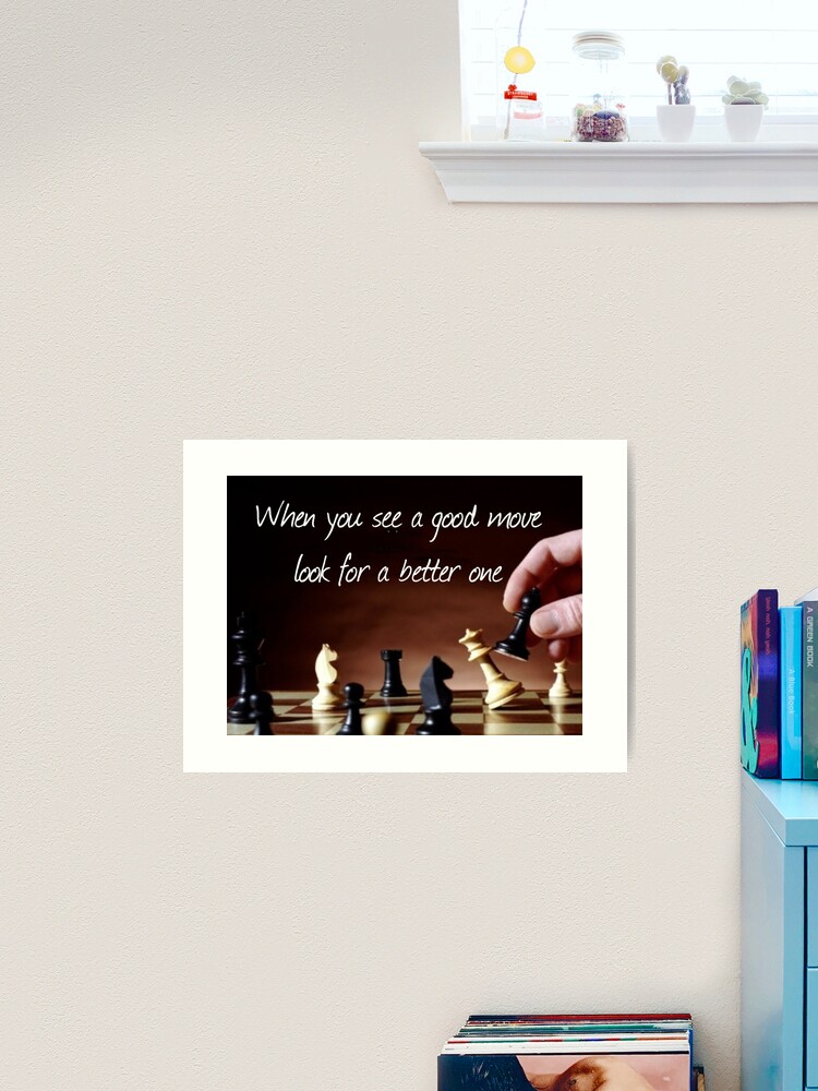 Better Moves, Better Life: Chess Inspirational Quote iPad Case